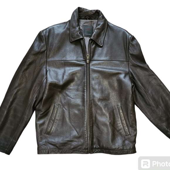 ROGUE PURE LEATHER HEAVY JACKET SZ L - Picture 1 of 10